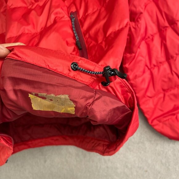 NEW Lands' End Men's L Full Zip Packable Down Jacket Classic Red Lightweight - Picture 9 of 10